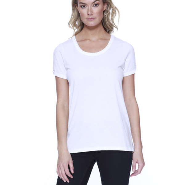 Ladies' Cotton/Modal Open Shoulder Thumbnail