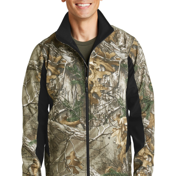 Camouflage Colorblock Soft Shell Thumbnail