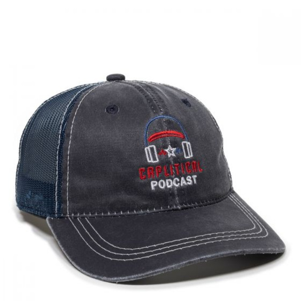 Weathered Cotton Mesh Back Cap Thumbnail